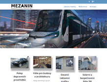 Tablet Screenshot of mezanin.cz